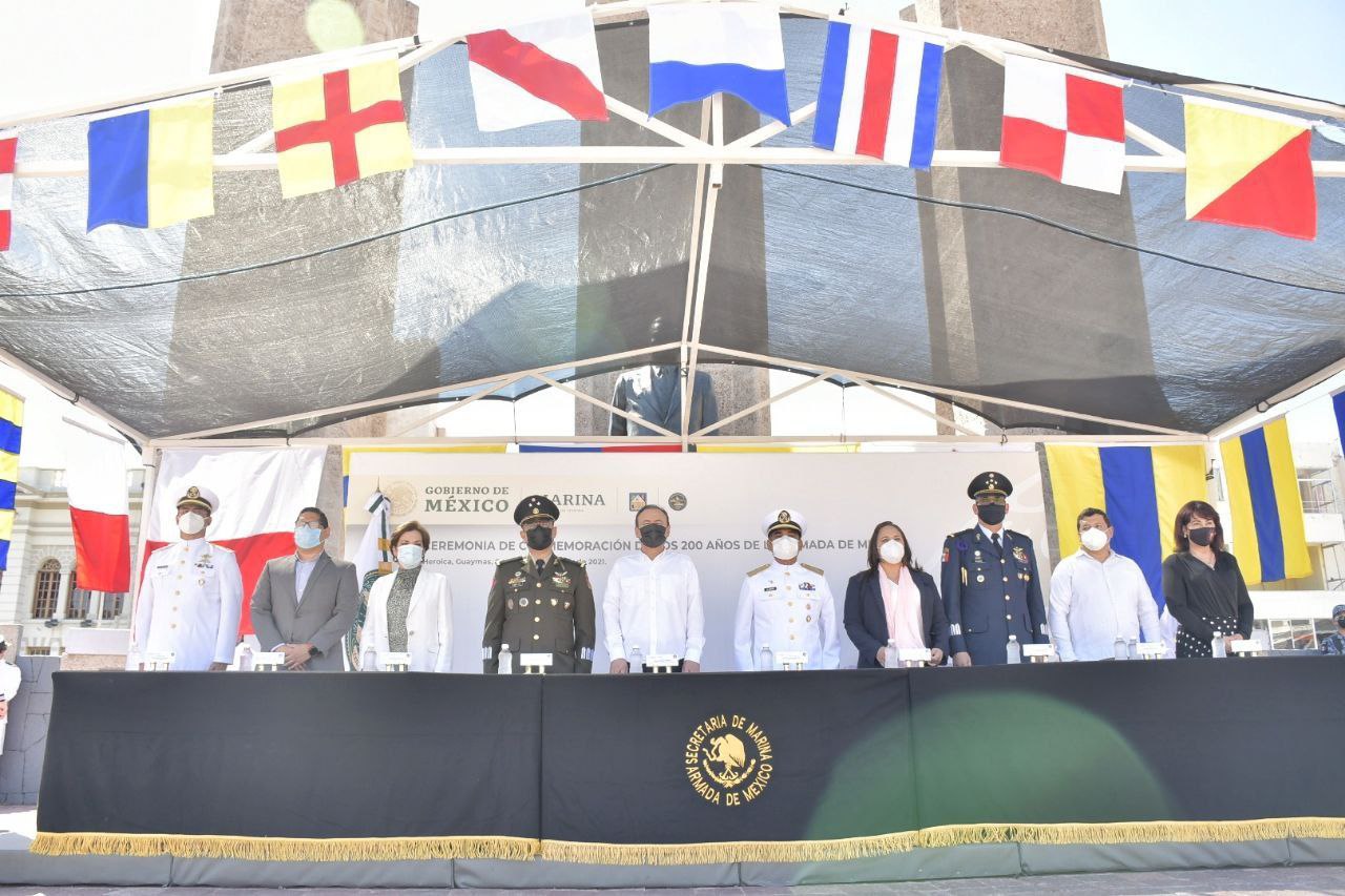Gobernador Alfonso Durazo participa en conmemoración del bicentenario de la Armada de México