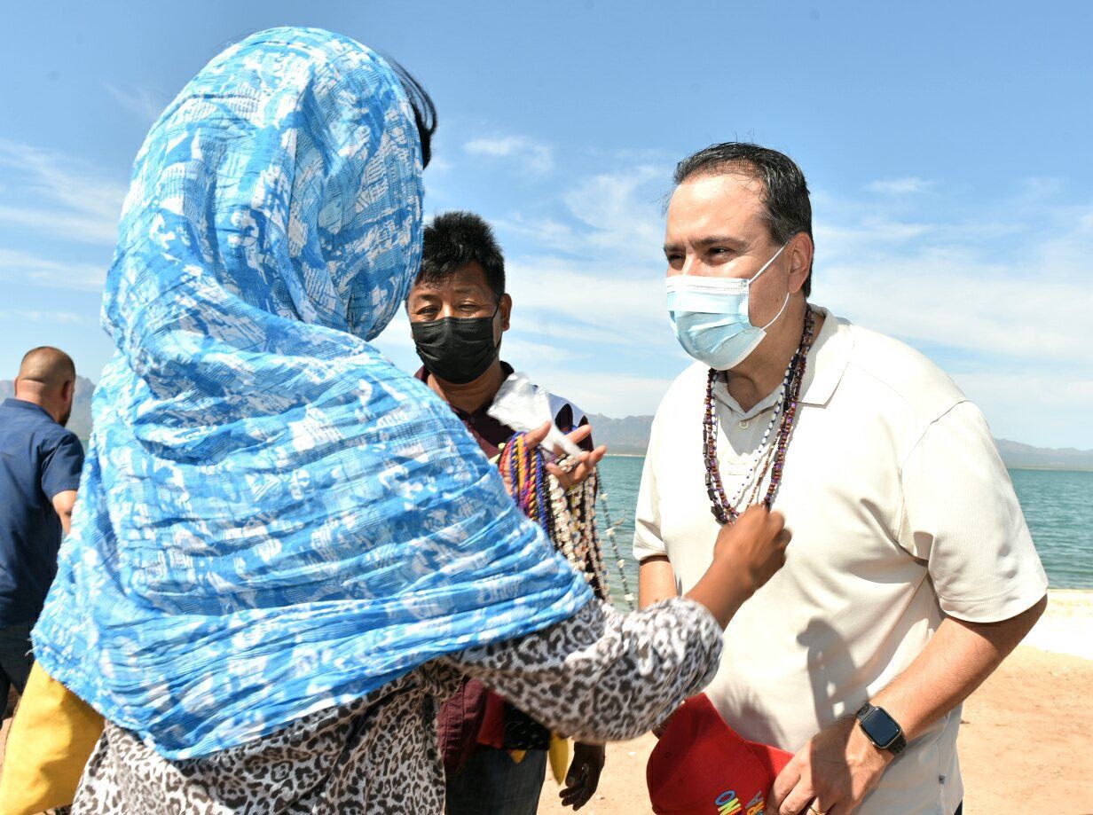 Dialoga Toño Astiazarán con autoridades tradicionales Comca’ ac Dialoga Toño Astiazarán con autoridades tradicionales Comca’ ac