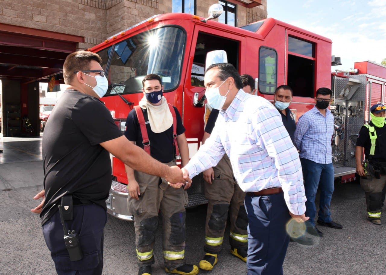 Visita Toño Astiazarán Estación Norte de Bomberos