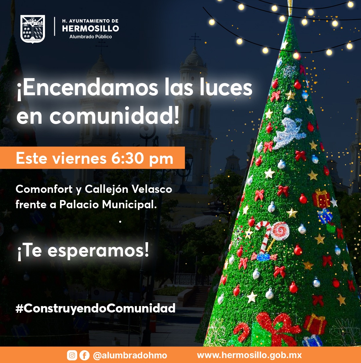 Encenderán árbol navideño este viernes