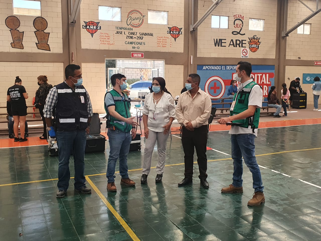 Personal de Protección Civil Estatal se reúne con alcalde de General Plutarco Elías Calles