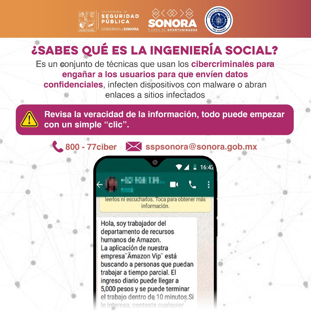 Información, principal herramienta para prevenir delitos cibernéticos: Seguridad Pública