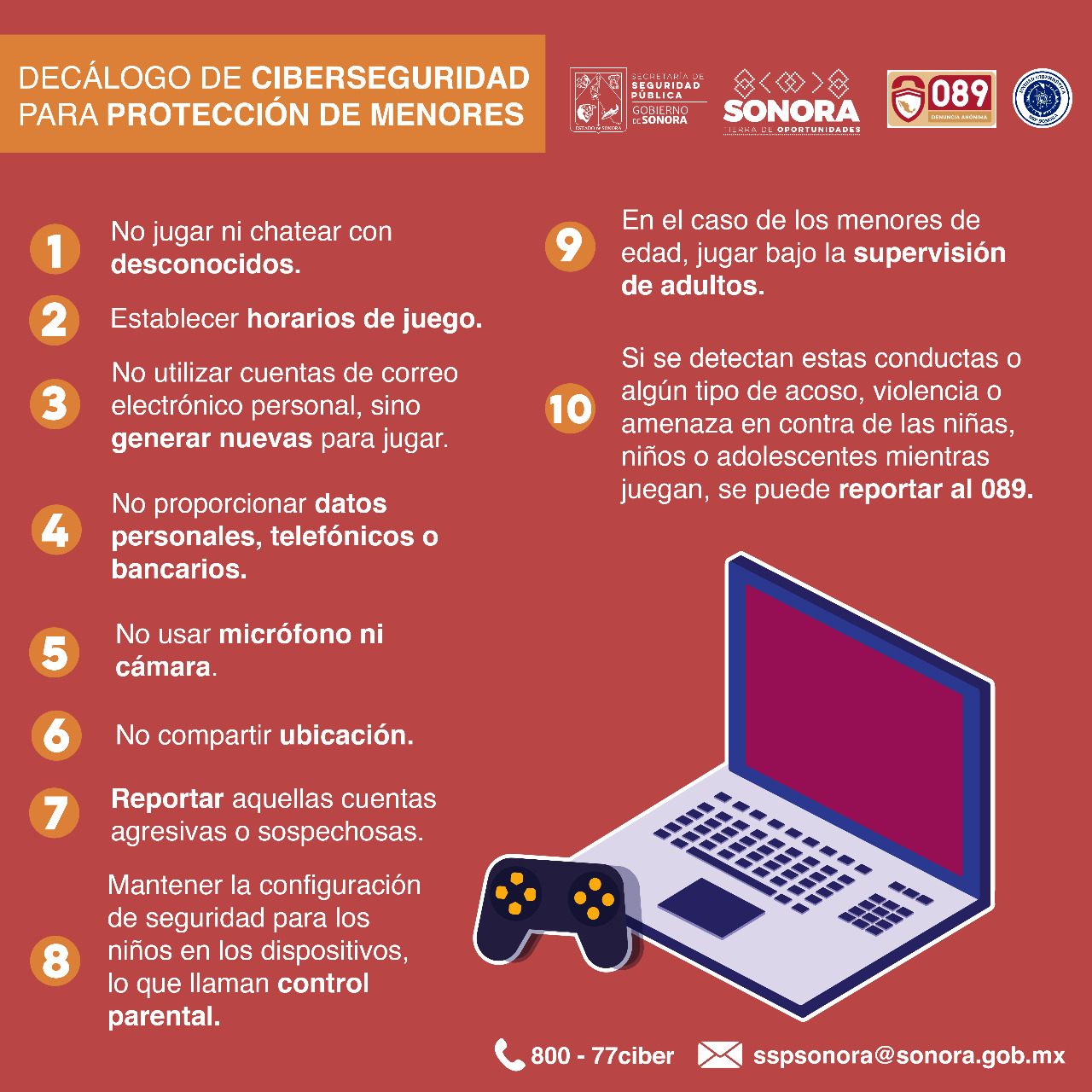 Recomienda Unidad Cibernética a padres de familia extremar prevención con menores al navegar por internet