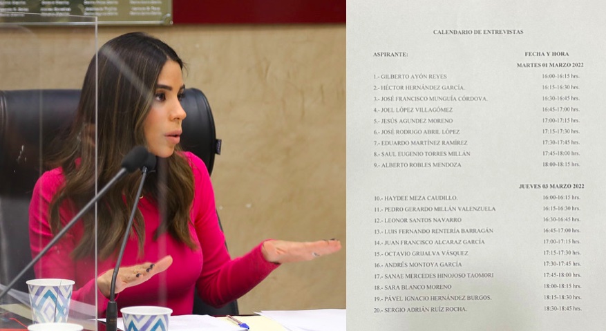 Aprueba Comisión de Justicia y Derechos Humanos listado de aspirantes a presidir la CEDH