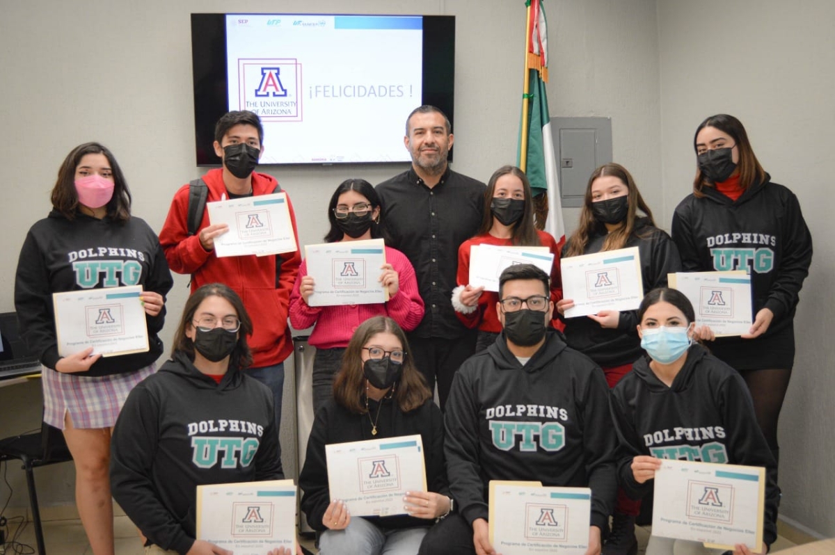 Estudiantes de la UTG realizarán curso de certificación en la Universidad de Arizona