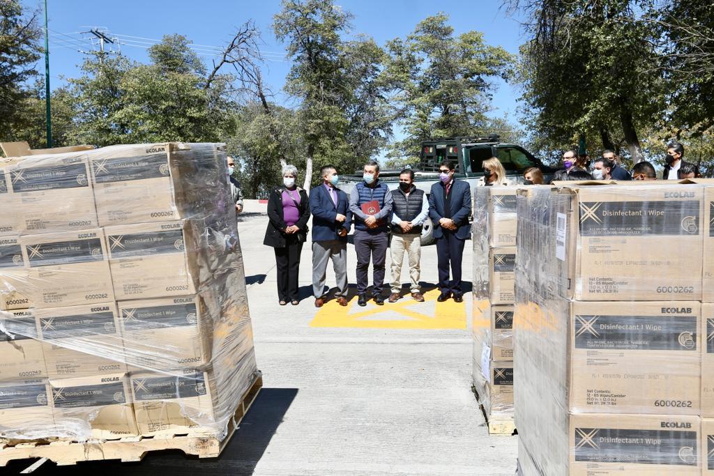 Agradece SEC donación de gel antibacterial y toallitas sanitizantes a escuelas de Sonora