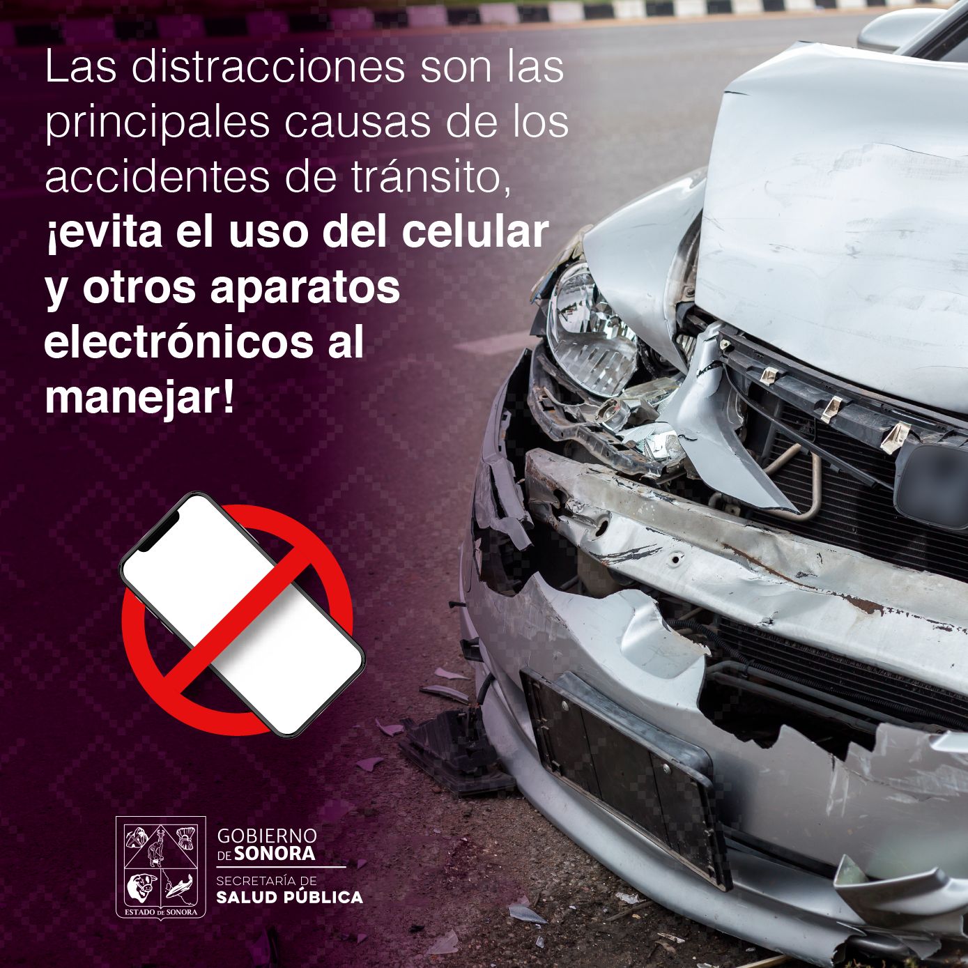 Llama Salud Sonora a prevenir accidentes viales