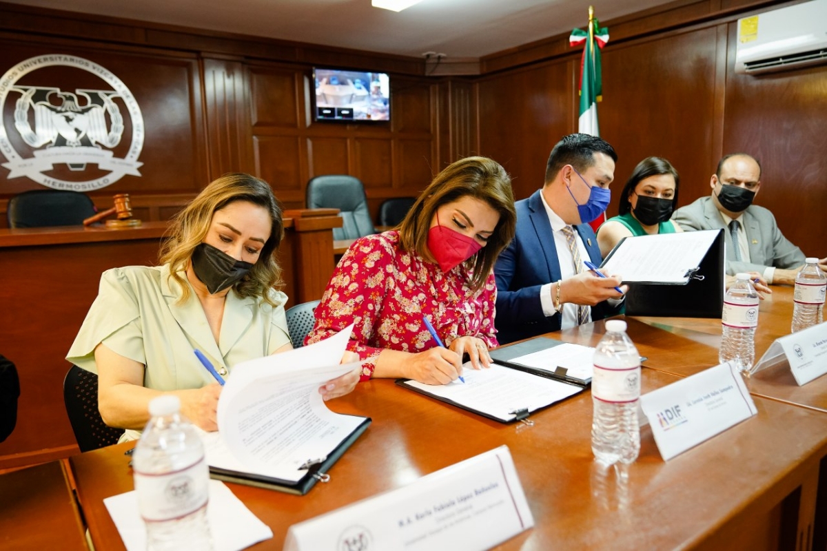 Firma DIF Sonora convenio de colaboración estatal con Universidad Vizcaya de las Américas
