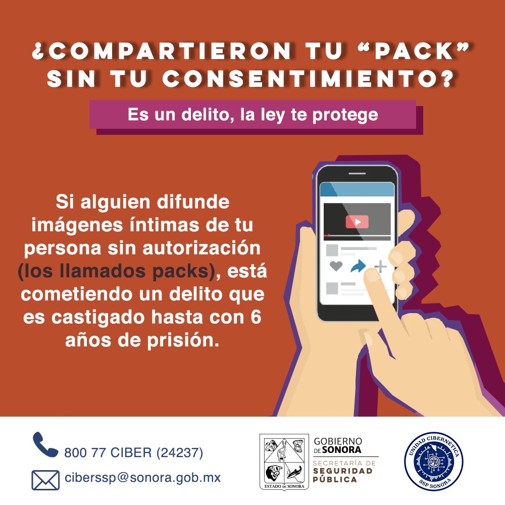 Emite Unidad Cibernética advertencia a personas que comparten packs sin autorización