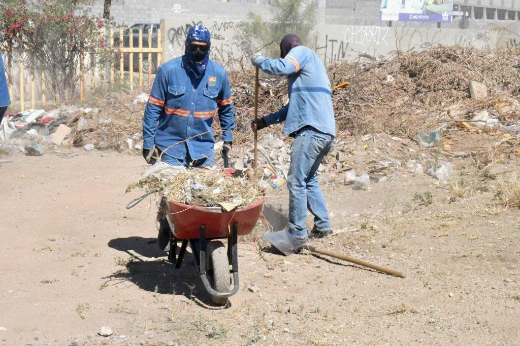 Realiza Servicios Públicos limpieza integral en colonia Villa Verde