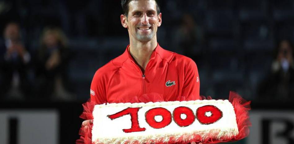 Novak Djokovic llega a 1000 victorias, y a la final en Roma