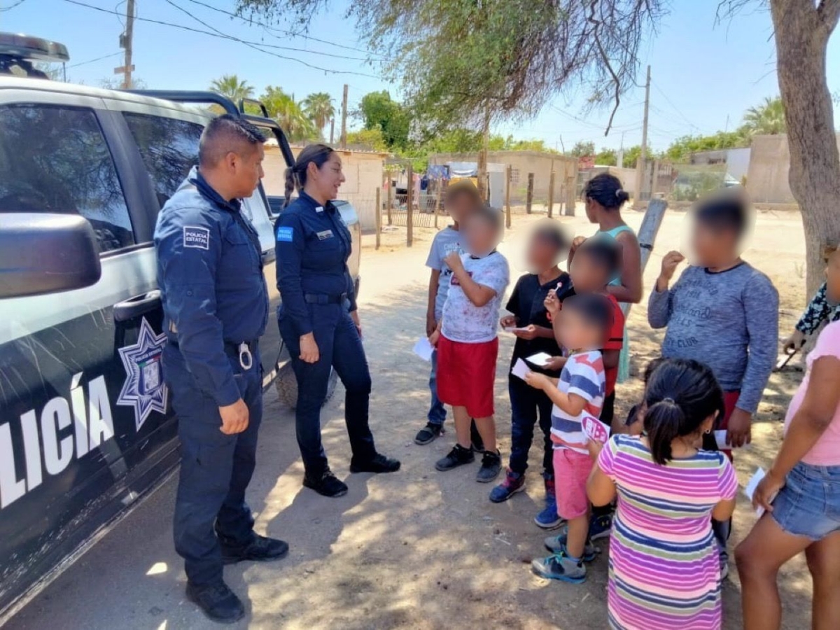 Realiza Policía Estatal y Unidad de Género de la SSP plática preventiva con niñas y niños de Hermosillo