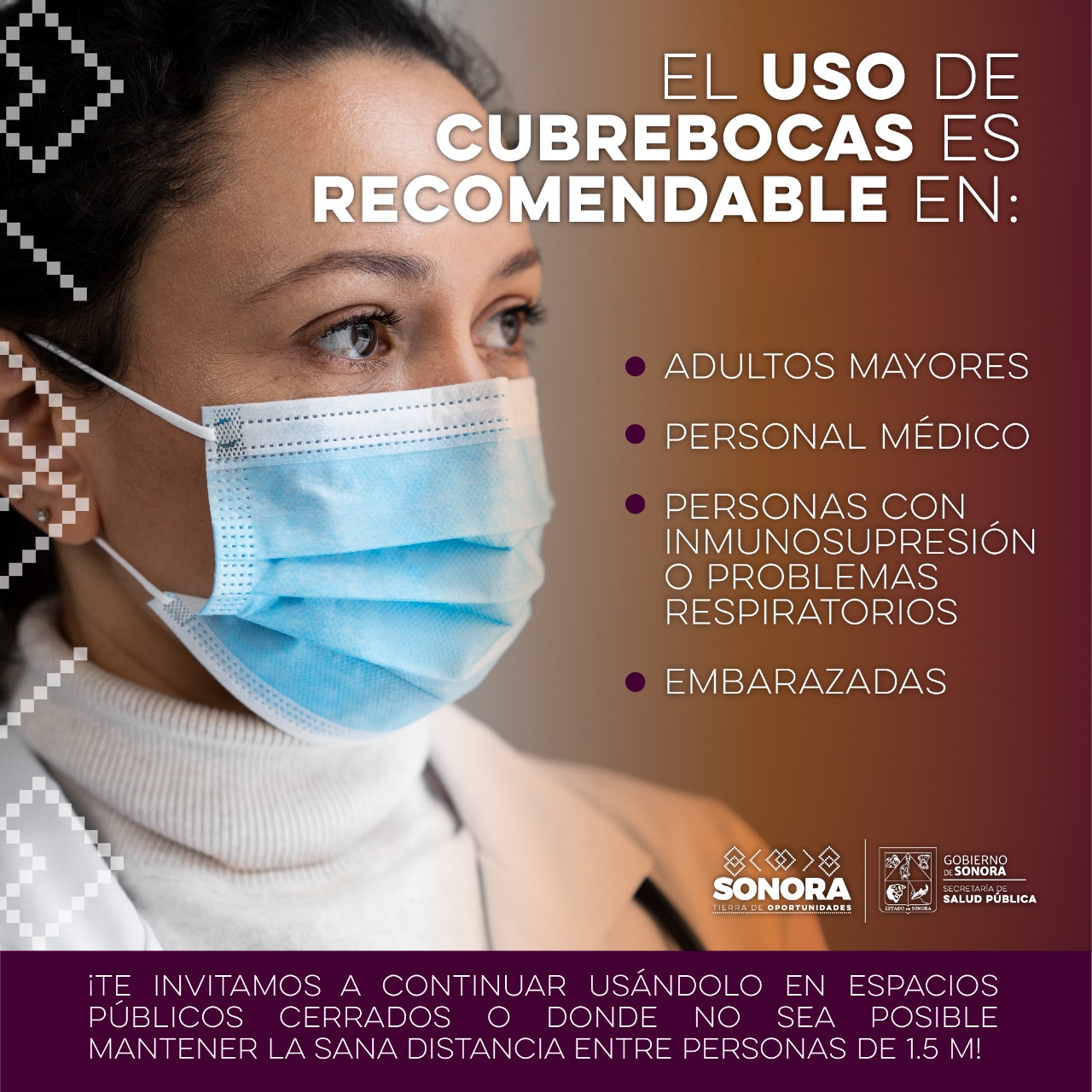 Recomienda Salud Sonora continuar usando el cubreboca