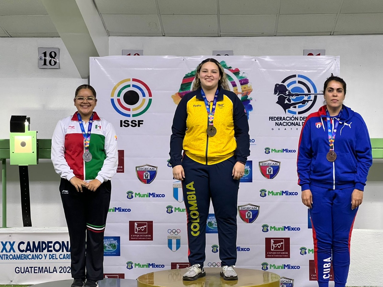 Andrea Ibarra gana dos medallas en Campeonato Centroamericano del Caribe de tiro deportivo