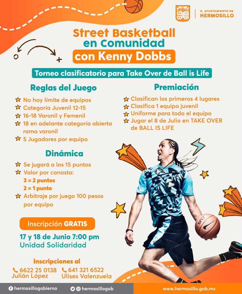 <strong>IDJH llama a inscribirse a clasificatorio para Street Basketball con Kenny Dobbs</strong>