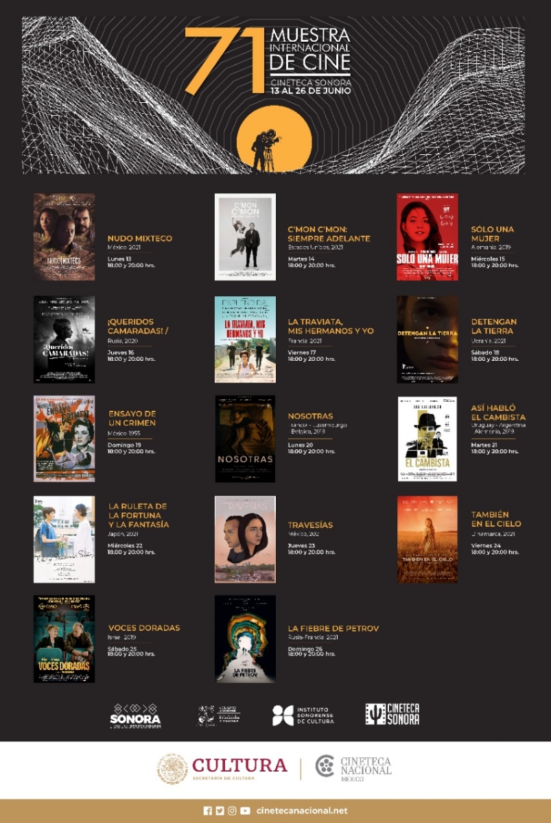 El próximo lunes llega la 71 Muestra Internacional de Cine a Sonora