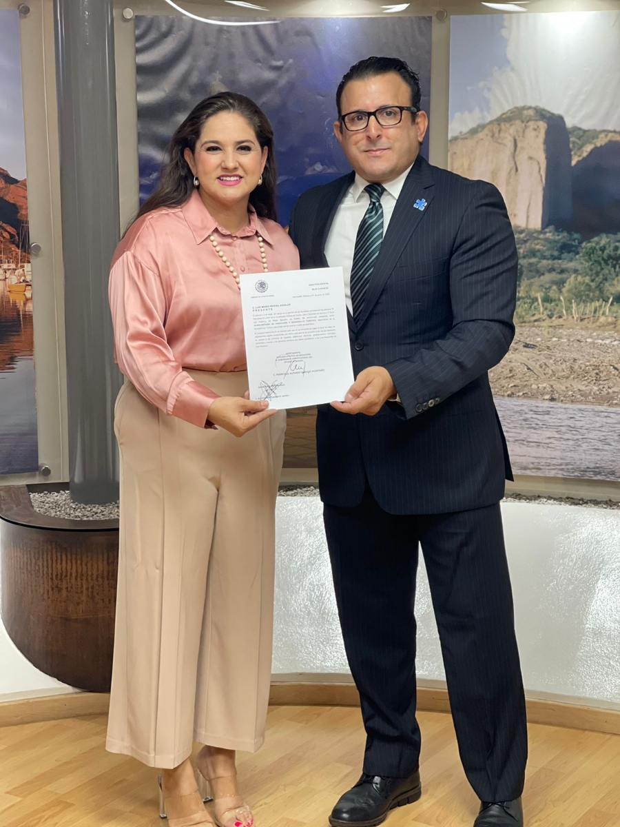 Secretaria Célida López toma protesta a Luis Mario Rivera Aguilar como subsecretario de Turismo