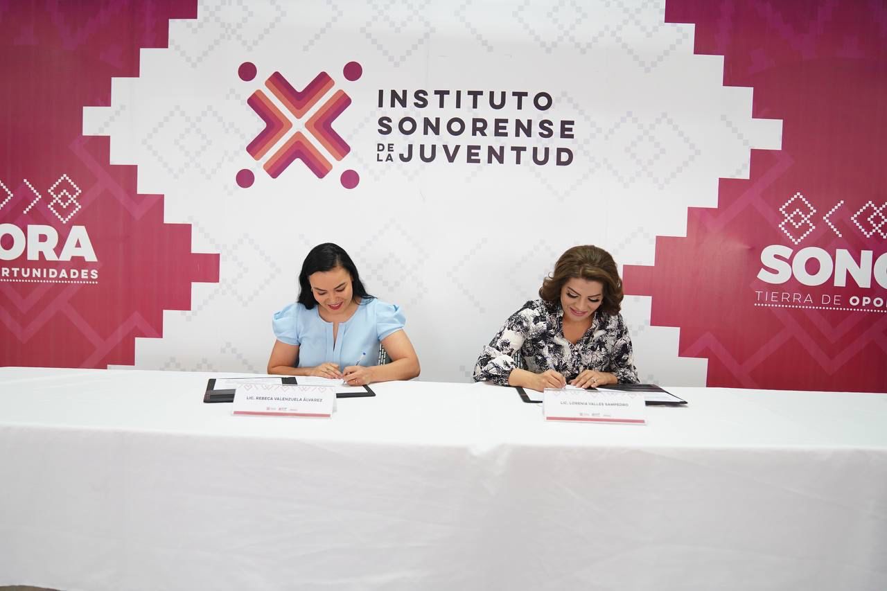 Firman DIF Sonora e ISJ convenio de colaboración en beneficio de las juventudes sonorenses