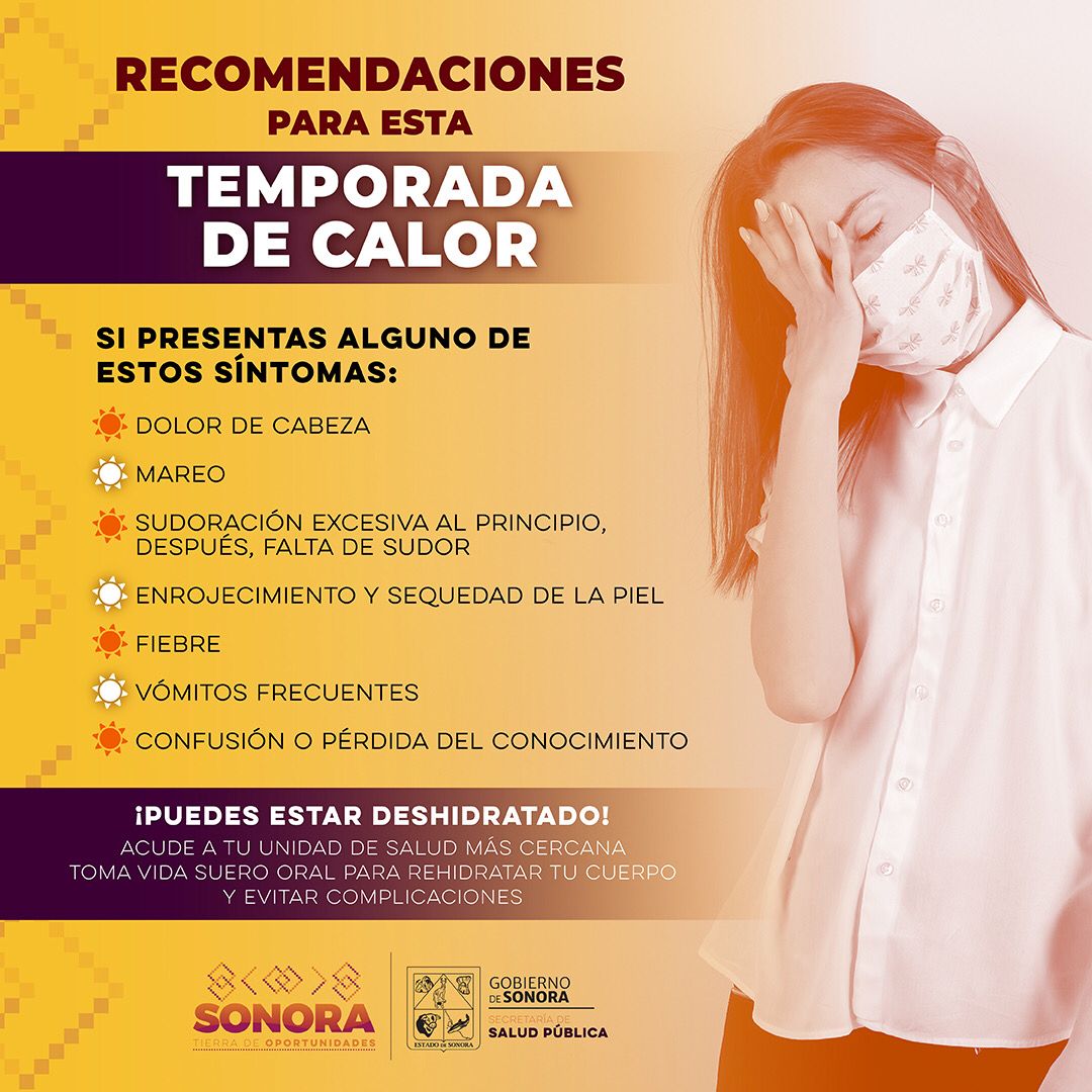 Ante las altas temperaturas, hay que evitar exponerse al sol: Salud Sonora
