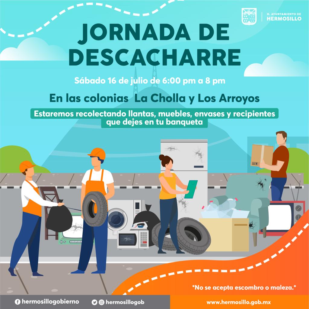 Realizará Ayuntamiento descacharre en La Cholla y Los Arroyos