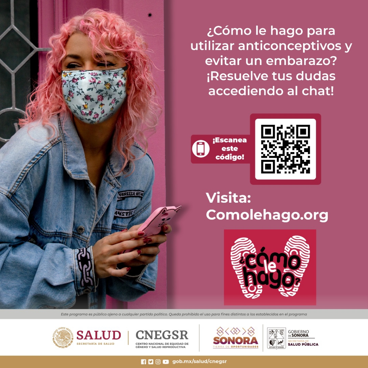 Invita Secretaría de Salud a jóvenes a utilizar chat sobre salud reproductiva “¿Cómo le hago?”