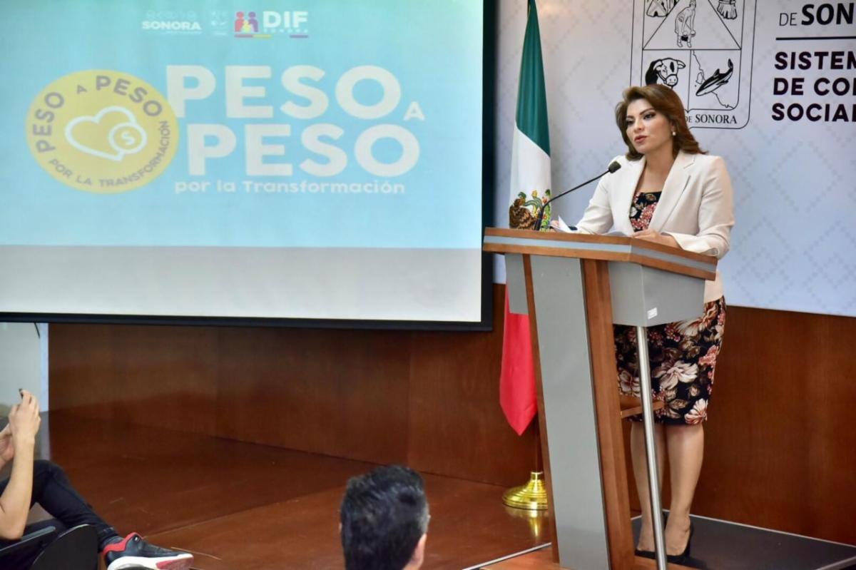 Anuncia DIF Sonora programa “Peso a Peso por la Transformación”