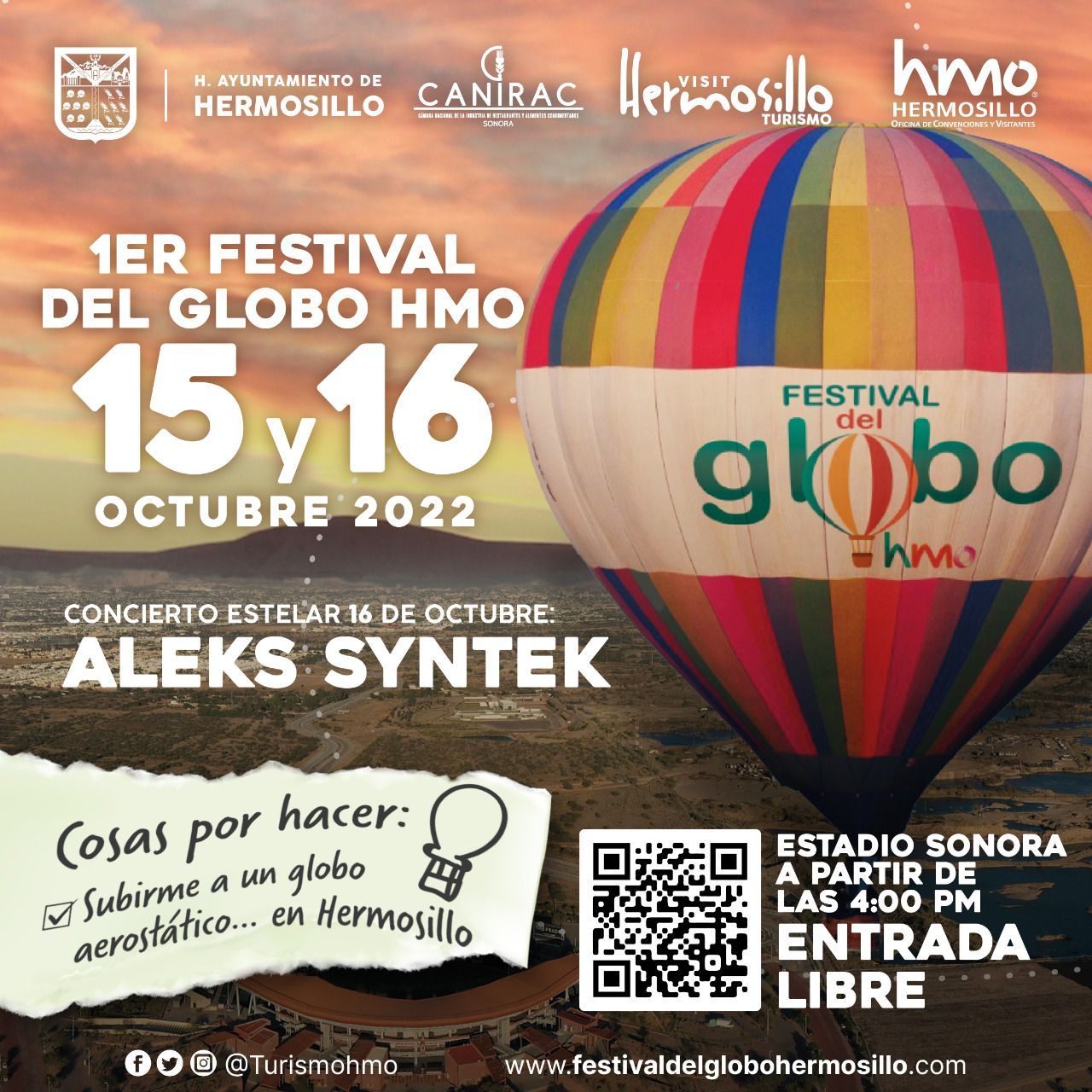 <strong>Inicia este viernes venta de boletos para el “Festival del Globo en Hermosillo”</strong>