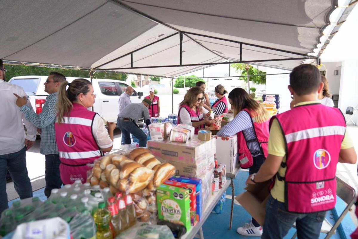 Envía Gobierno de Sonora 30 toneladas de víveres a Guaymas y Empalme gracias al apoyo de la ciudadanía y voluntariados