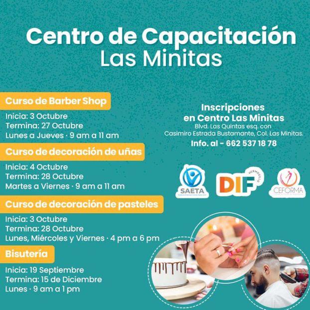 <strong>Iniciarán cursos en Centro de Capacitaciones para las Familias en Las Minitas</strong>