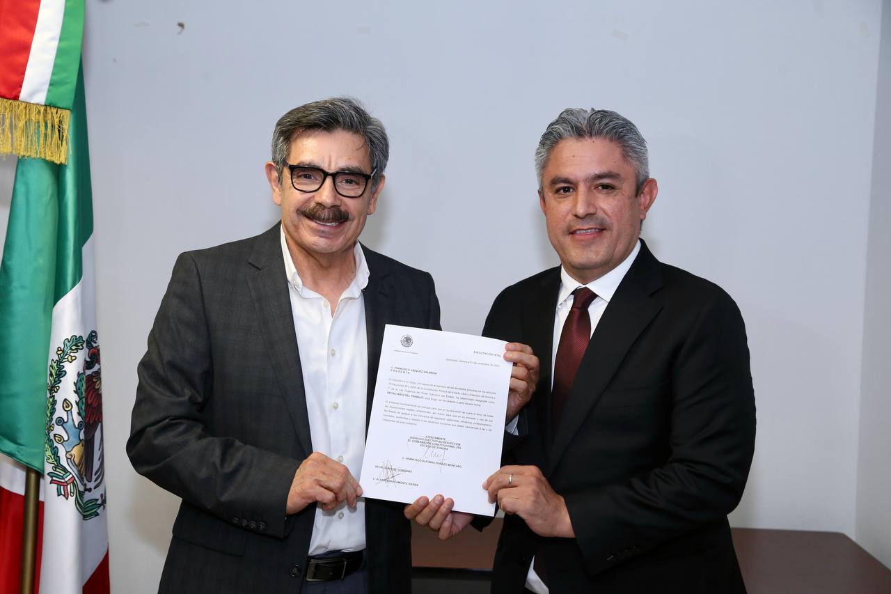 Rinde protesta Francisco Vázquez Valencia como nuevo secretario del Trabajo