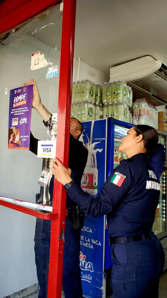 Fortalecen Policía Municipal, DIF Hermosillo y comerciantes el programa «Rompe el Silencio”
