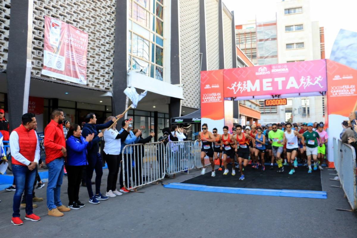 Más de 600 competidores participaron en la tradicional Carrera de la Unidad de Isssteson