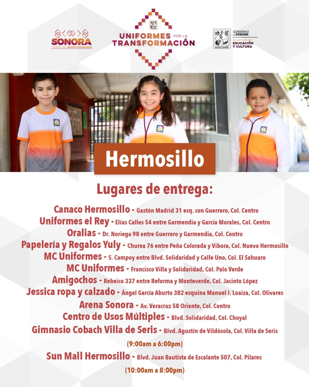 Amplía SEC centros de distribución de uniformes escolares deportivos