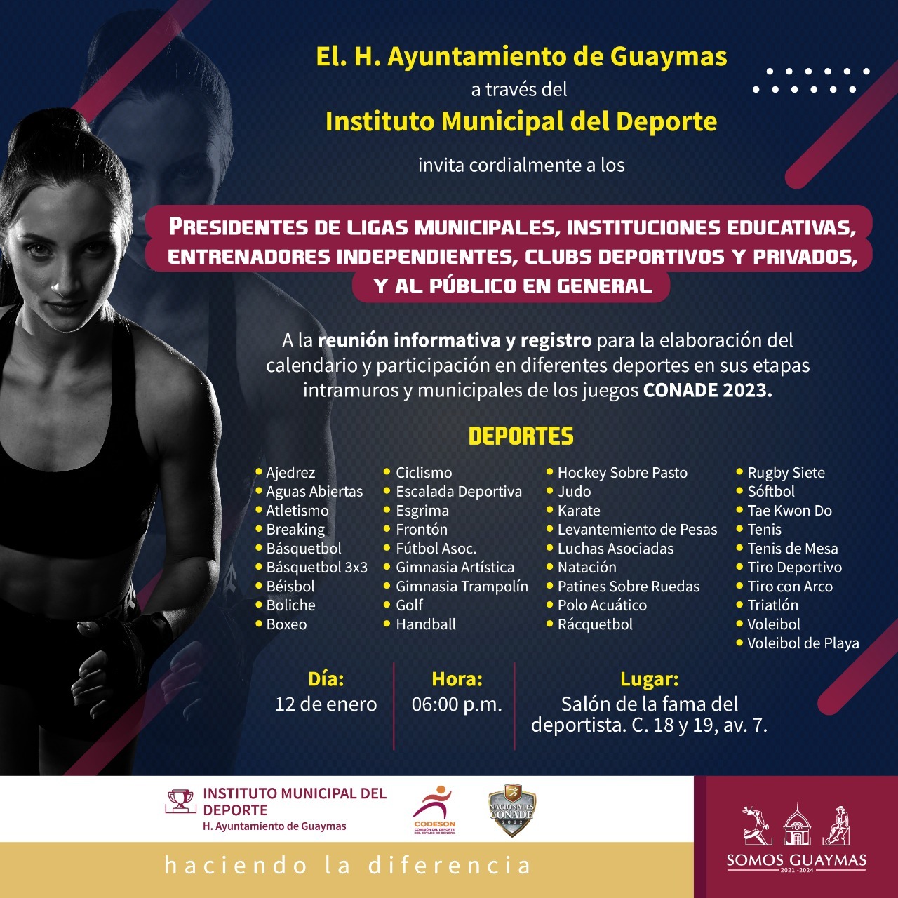 Para elaborar calendario de participación en etapas intramuros y municipales en Juegos CONADE 2023, invitan a participar a representantes deportivos Para elaborar calendario de participación en etapas intramuros y municipales en Juegos CONADE 2023, invitan a participar a representantes deportivos