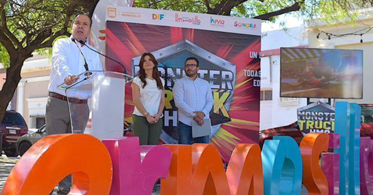 Anuncia Toño Astiazarán espectáculo Monster Truck HMO