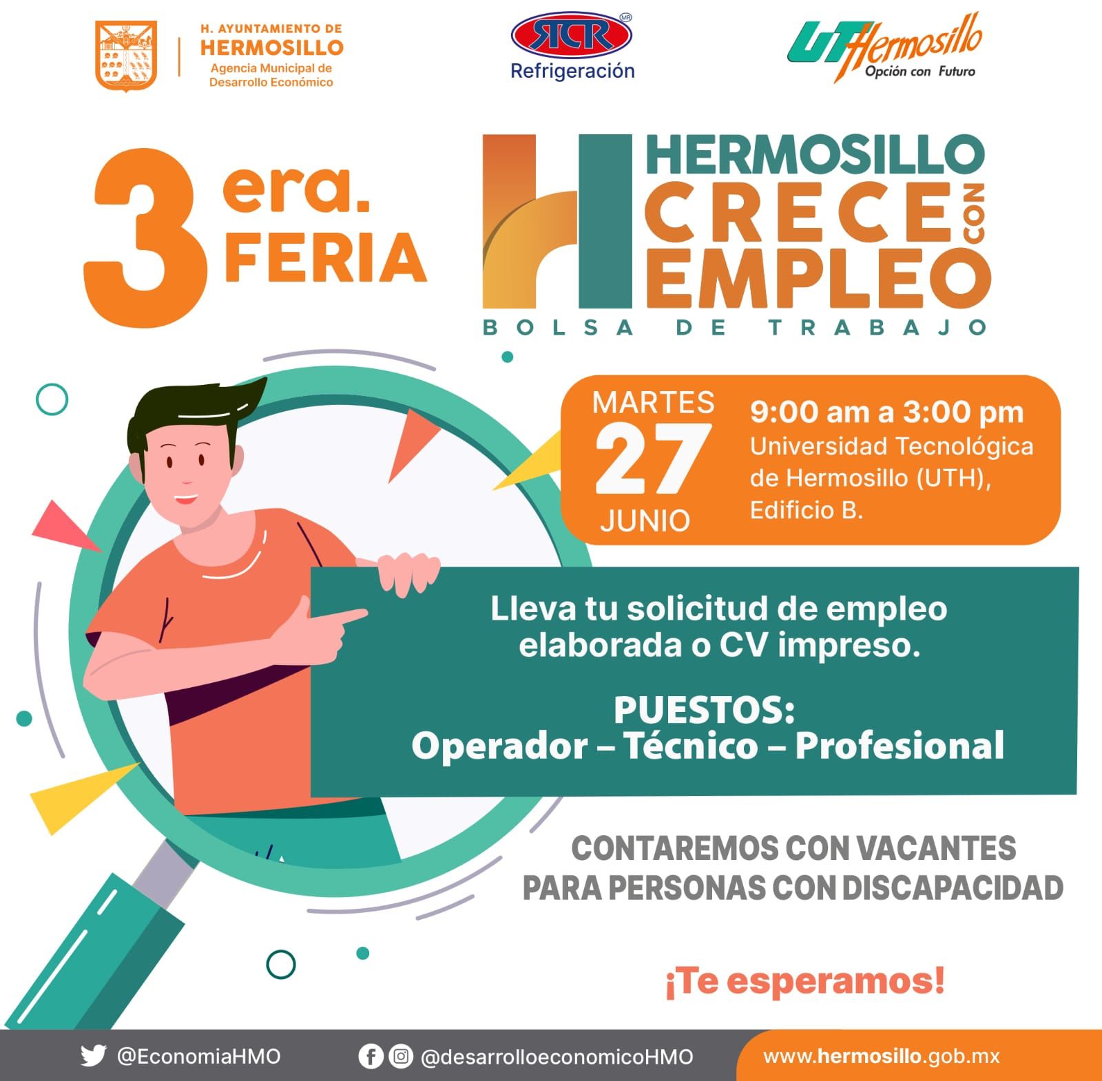 Anuncia AMDE la tercera edicion de la Feria Hermosillo CRECE con Empleo