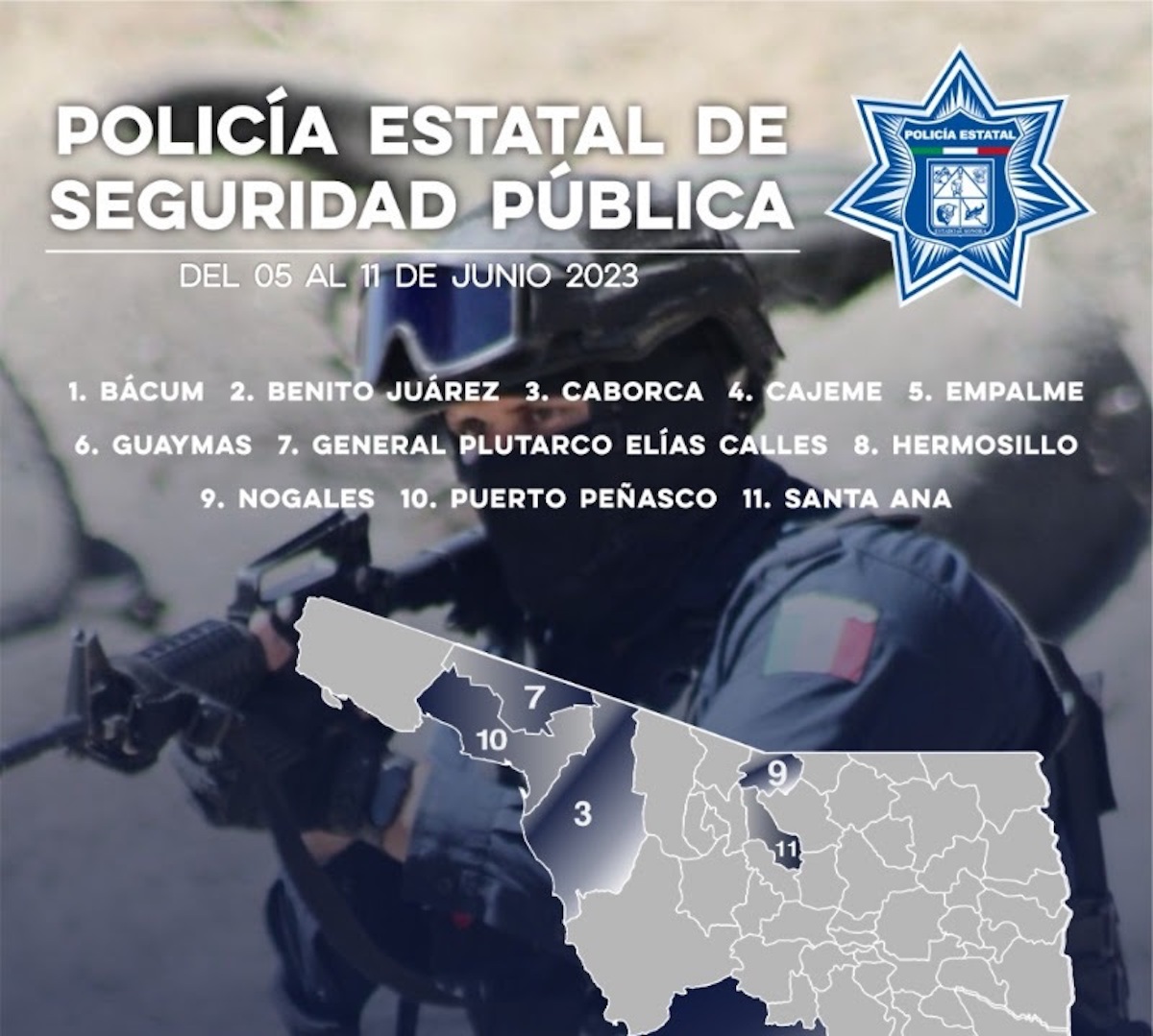 Asegura Policía Estatal a 44 personas en flagrancia delictiva Asegura Policía Estatal a 44 personas en flagrancia delictiva