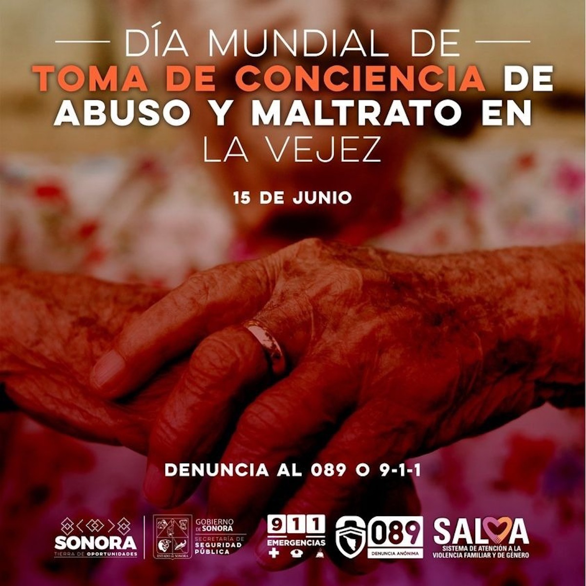 Protocolo Salva ha atendido a dos mil 582 adultos mayores por abuso y maltrato