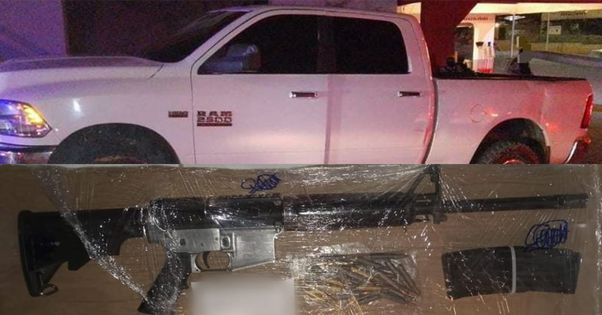 Aseguran Sedena y Policía Estatal cinco armas de fuego, cartuchos y cargadores en Nogales