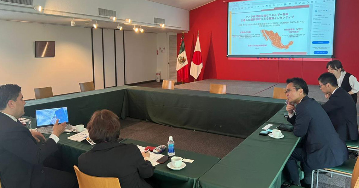 Gobierno de Sonora presenta con éxito Plan Sonora de Energías Sostenibles ante líderes empresariales japoneses