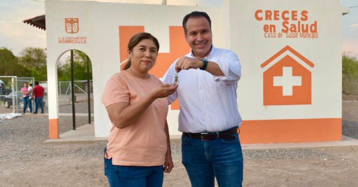 Entrega Toño Astiazarán segunda Casa de Salud, ahora en Ejido San Luis