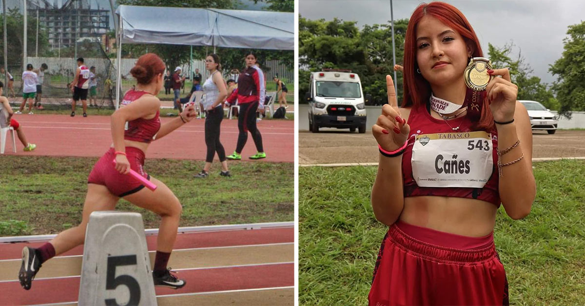 Gana alumna de Cobach Sonora medalla de oro en atletismo en Juegos Nacionales Conade