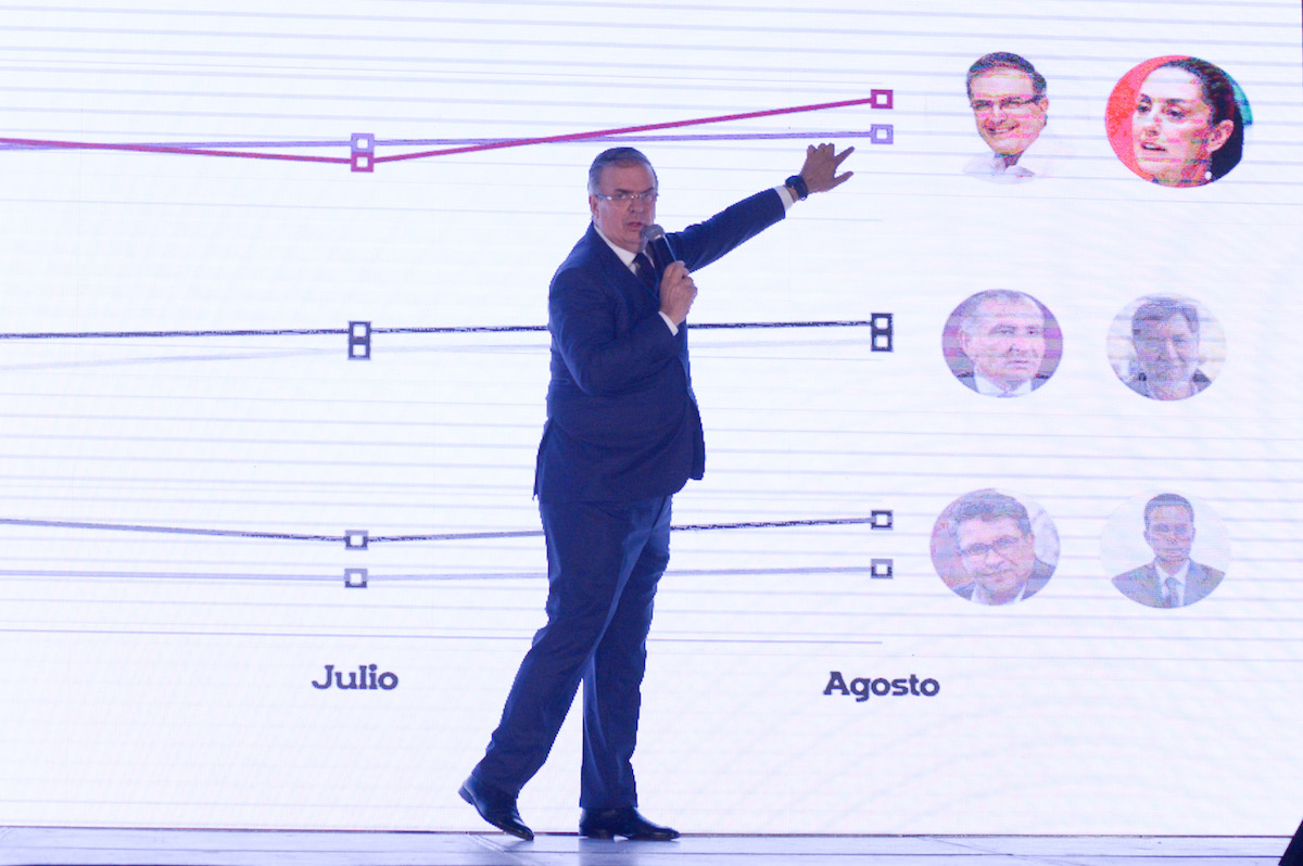 Marcelo Ebrard denuncia supuesto acarreo masivo a favor de Claudia Sheinbaum