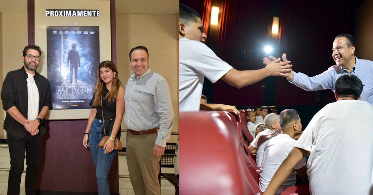 Viven Toño Astiazarán e infancias tarde de cine con «El extraño del fantasma claustrofóbico»