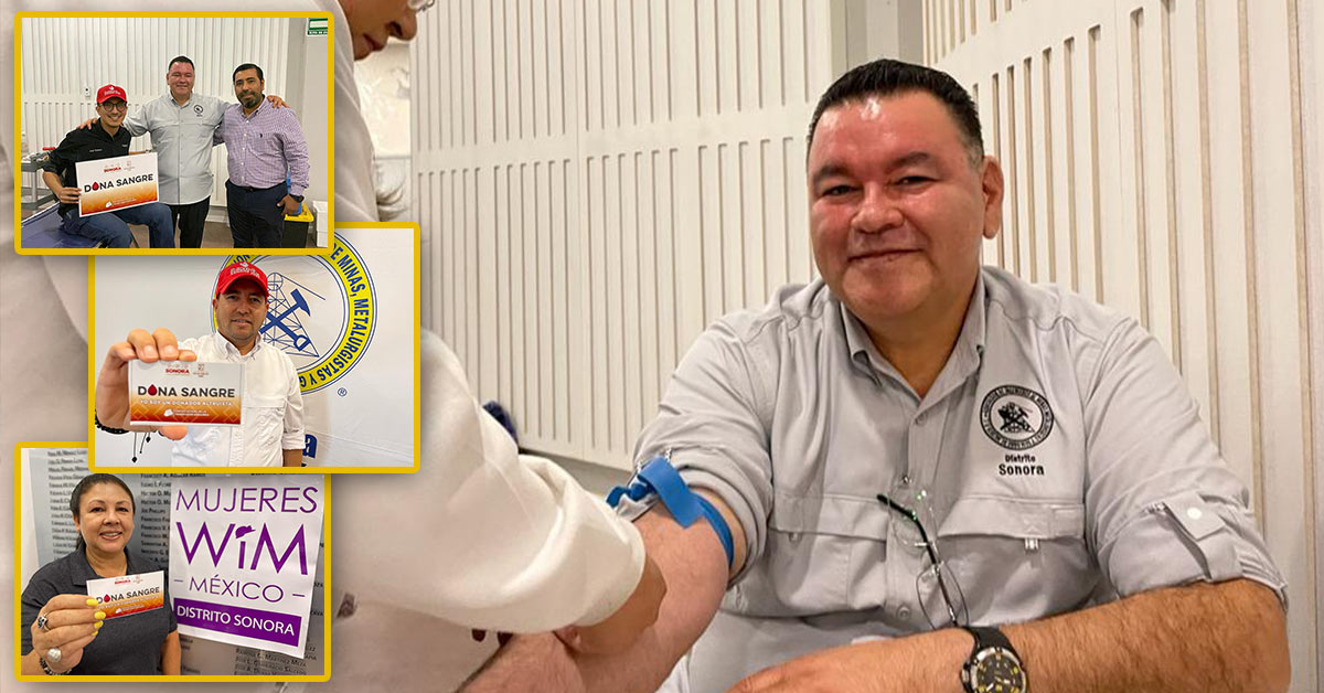 Realiza sector minero de Sonora donación altruista de sangre