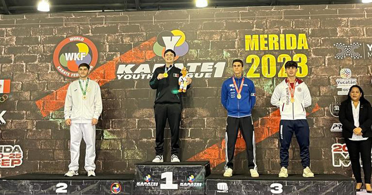 Conquista alumno de Cobach Sonora campeonato en mundial juvenil de karate do