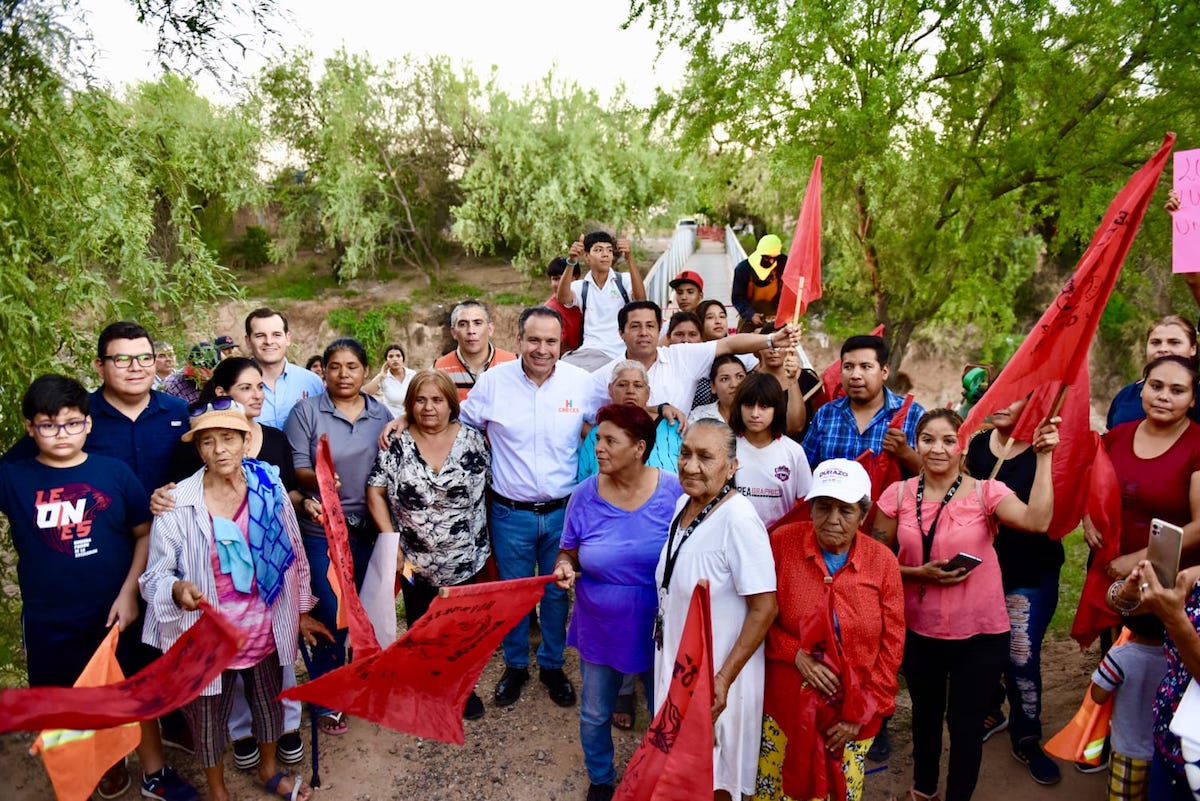 Inicia Toño Astiazarán construcción de puente peatonal “La Antorcha”