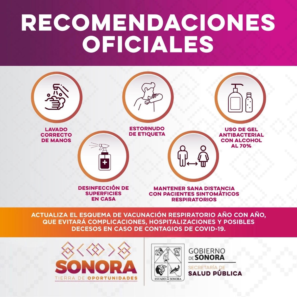 Recomiendan mantener medidas de prevención de enfermedades respiratorias agudas