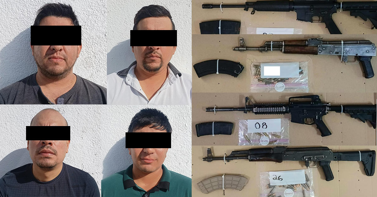 Asegura Sedena y Policía Estatal a grupo de personas armadas en Gral. Plutarco Elías Calles