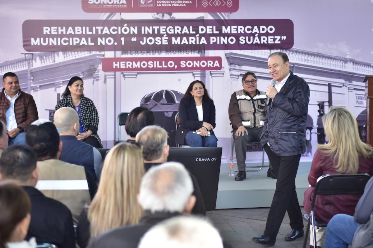 Inicia Gobernador Durazo primer rescate integral del Mercado Municipal